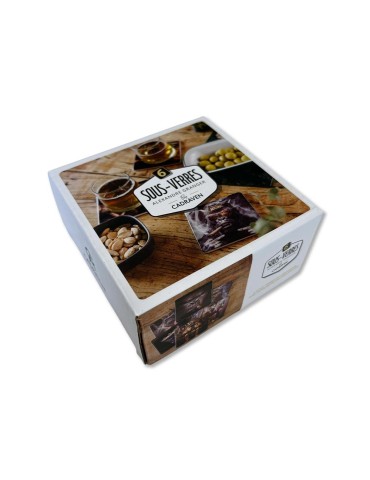 Lot de 6 sous-verres - Alexandre Granger - collection Kong