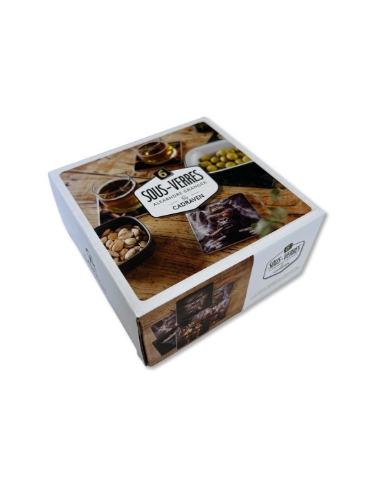 Lot de 6 sous-verres - Alexandre Granger - collection Kong