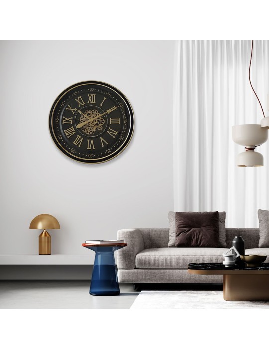 Horloge à engrenages avec verre – 08.083 – Ø 80 cm