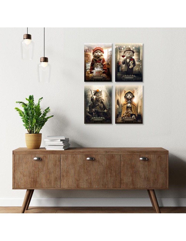 Réassort Binet Chats 20x28cm