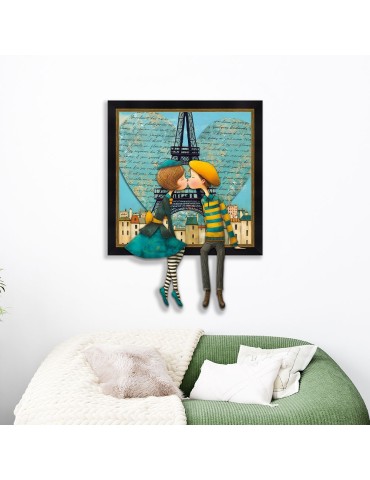 Le bisou devant la Tour Eiffel - Romaric 2