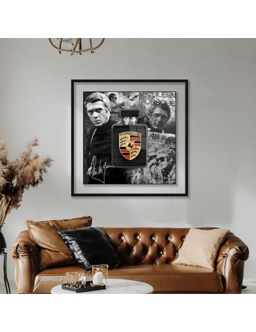 Edition Limitée - Romaric - Bouteille Porsche Steve Mc Queen 3D 2