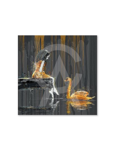 La petite fille et le cygne