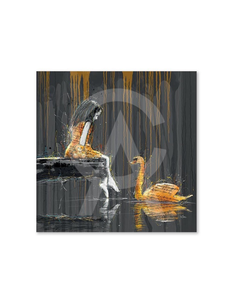 La petite fille et le cygne