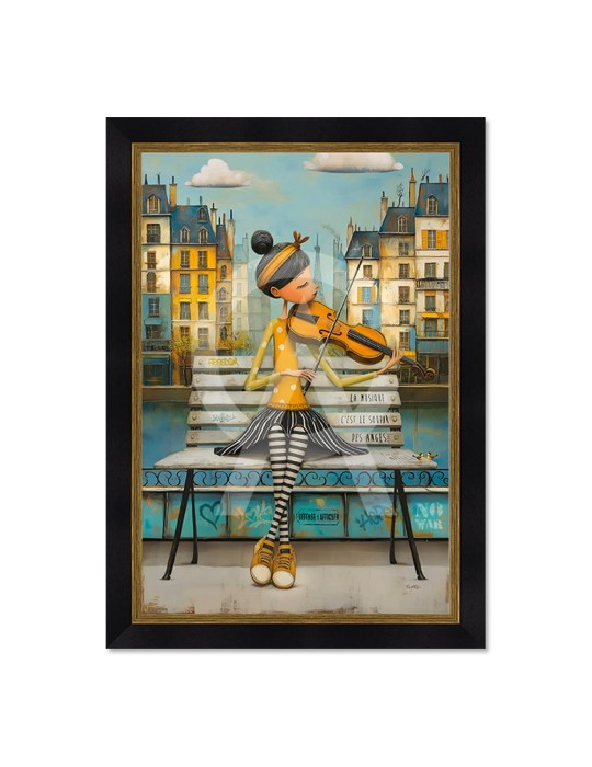 La violoniste sur le banc - Romaric