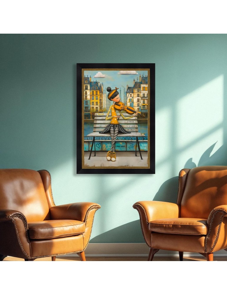 La violoniste sur le banc - Romaric