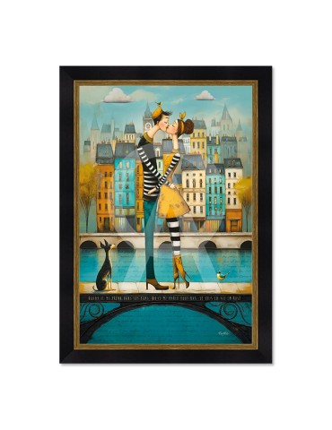 Le bisou sur la passerelle - Romaric