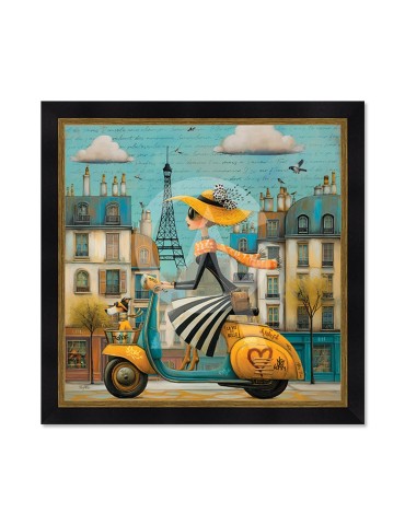 La parisienne sur son scooter - Romaric