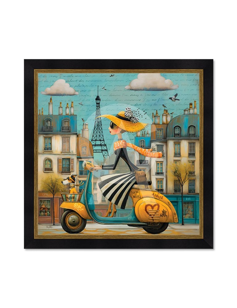 La parisienne sur son scooter - Romaric