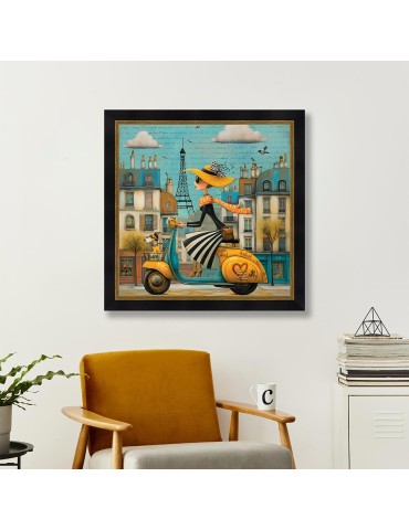 La parisienne sur son scooter - Romaric 2