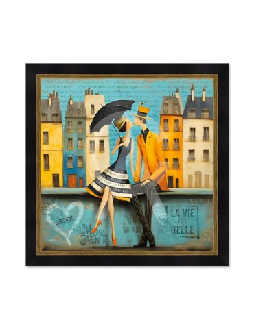 Les deux amoureux sur le muret - Romaric