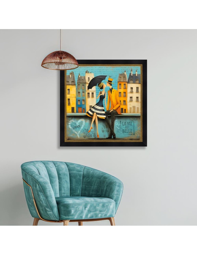 Les deux amoureux sur le muret - Romaric