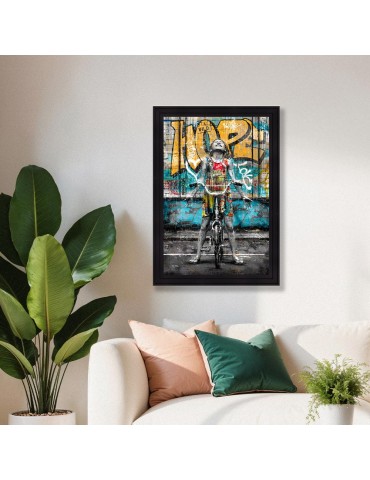 La fille et son velo sous la pluie - Romaric 2