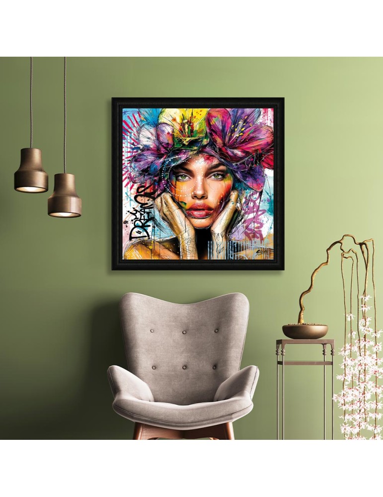 Femme Fleur Aquarelle - Seleste