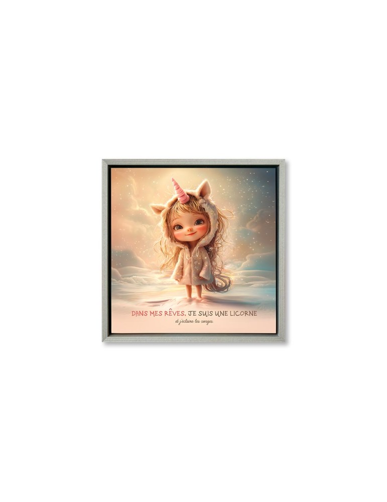 Toile encadrée - Fantastique Licorne