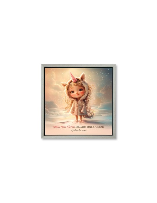 Toile encadrée - Fantastique Licorne