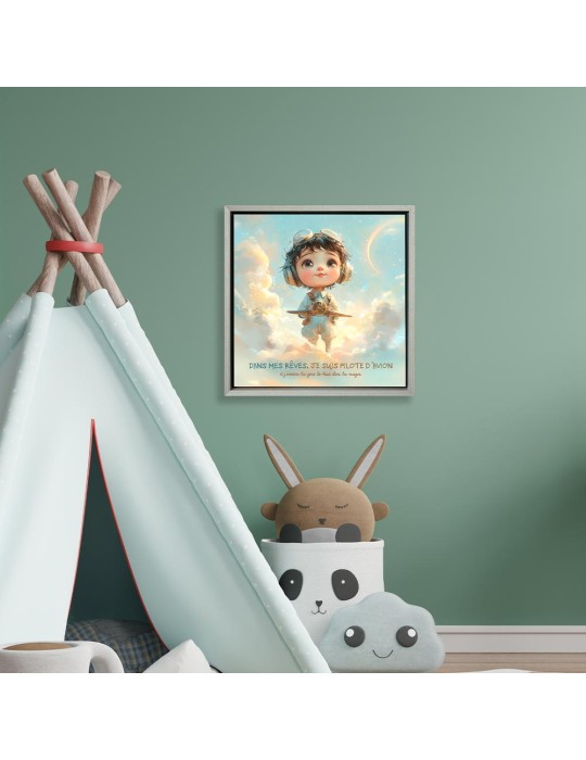 Toile encadrée - Métier Pilote