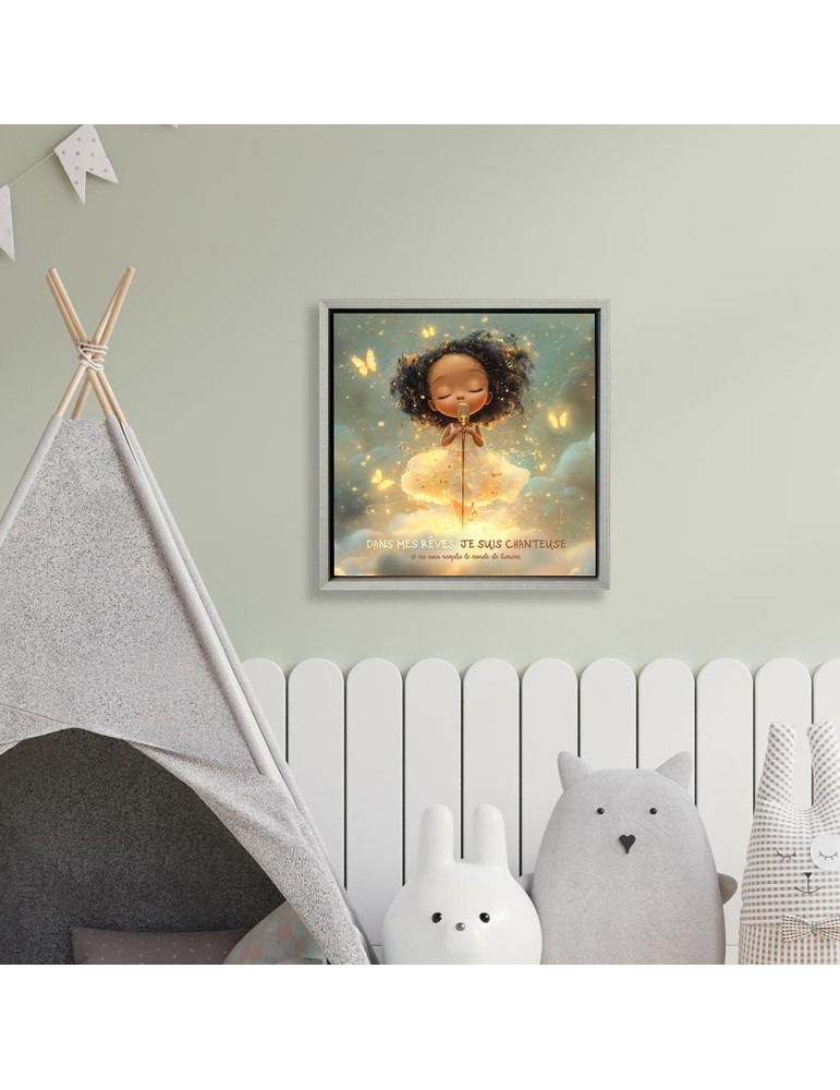 Toile encadrée - Métier Chanteuse