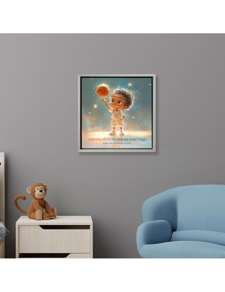 Toile encadrée - Sport Basketteur