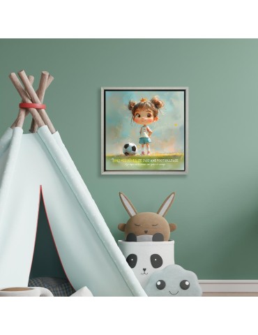 Toile encadrée - Sport Footballeuse 2