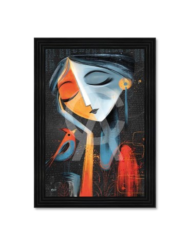 La jeune femme et l'oiseau - Seleste