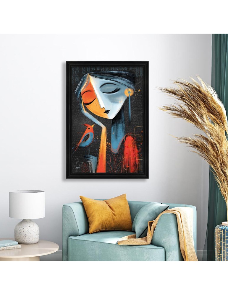 La jeune femme et l'oiseau - Seleste