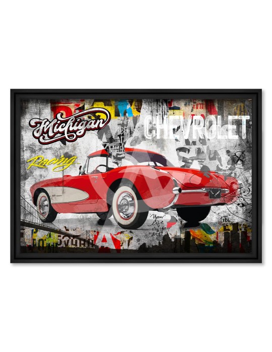 Red Corvette Paper - Rubix