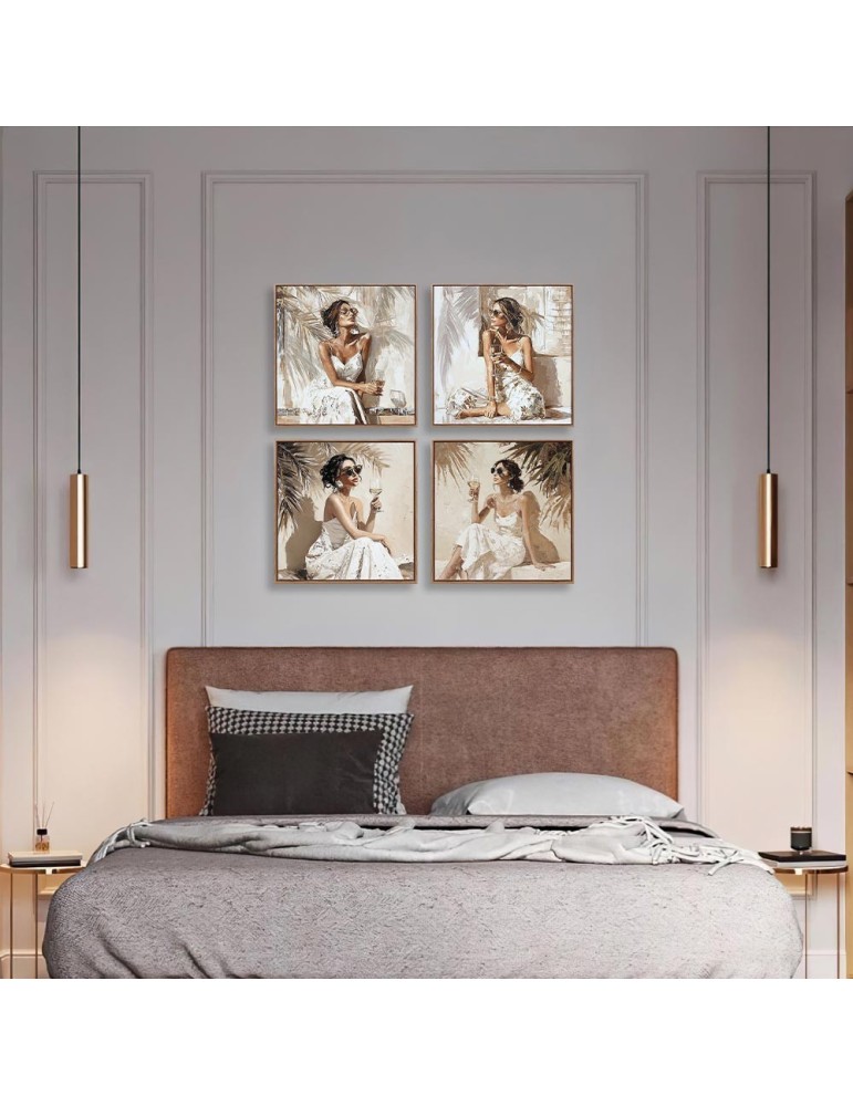 Set de 4 toiles encadrées - 03.3588D