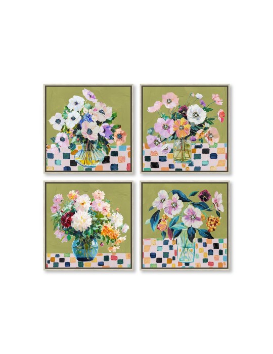 Set de 4 toiles encadrées - 03.3559D