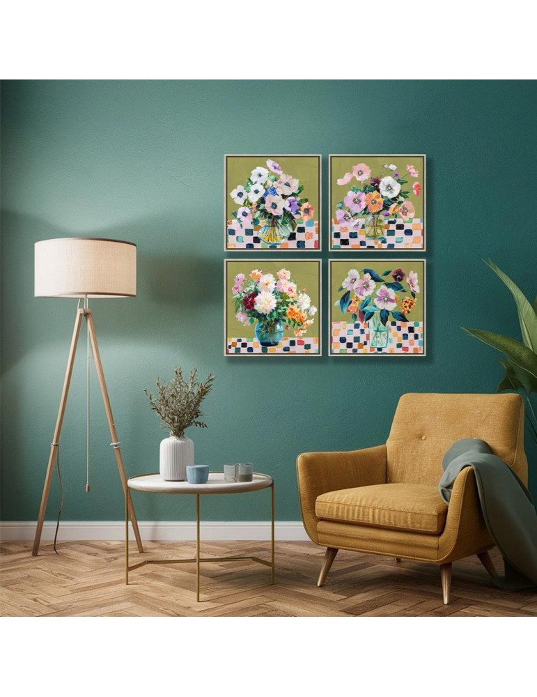 Set de 4 toiles encadrées - 03.3559D