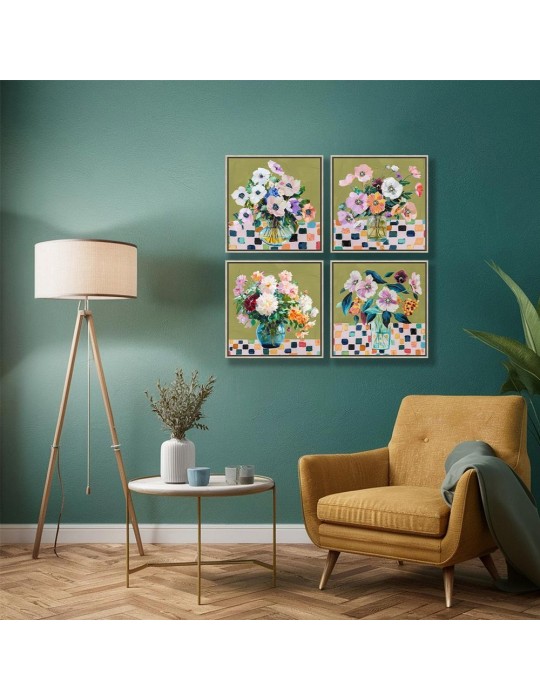 Set de 4 toiles encadrées - 03.3559D