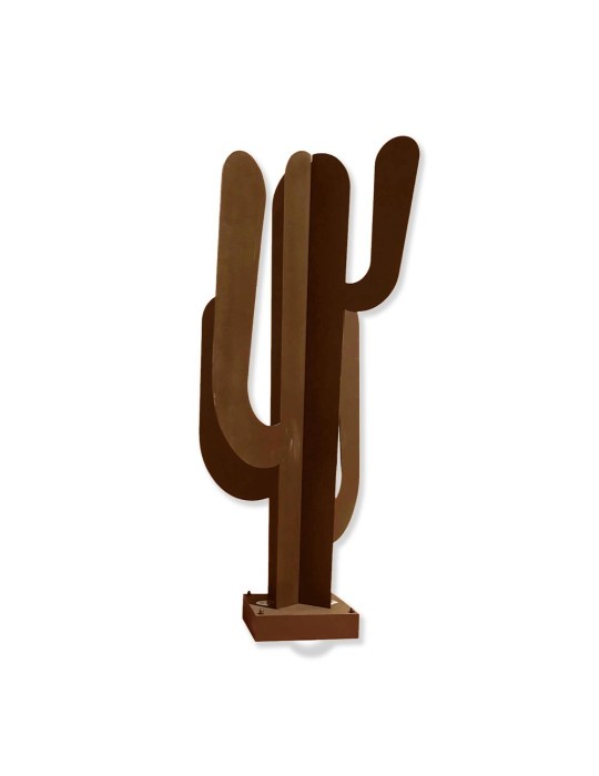 Sculpture métal avec LED - Cactus