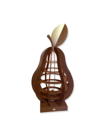 Sculpture métal avec LED - Poire 2