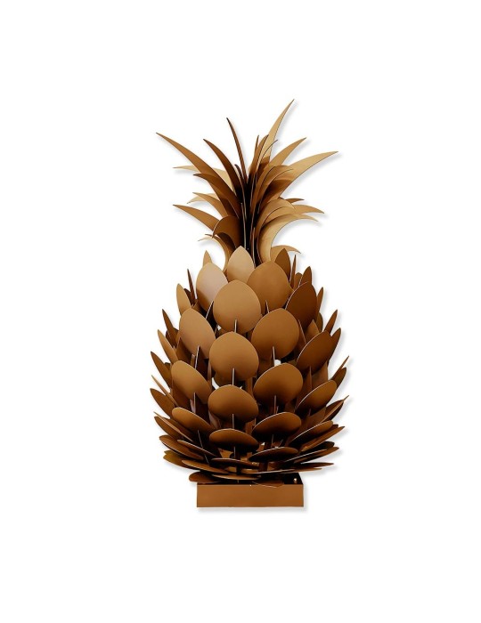 Sculpture métal avec LED - Ananas