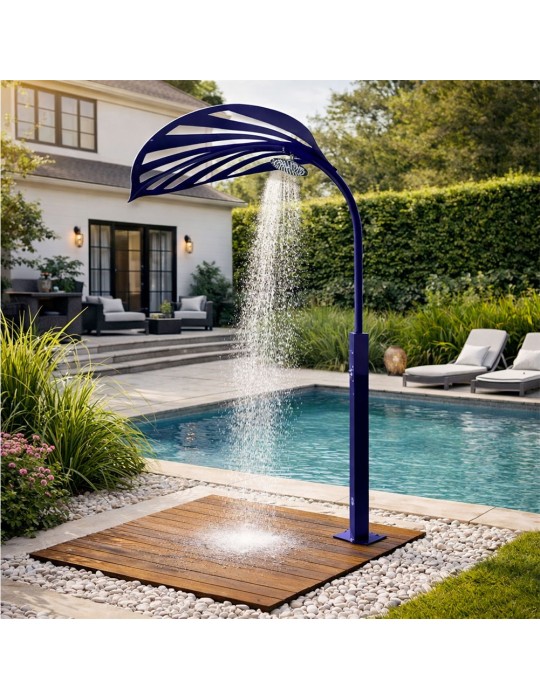 Sculpture métal - Lombrela Poussoir 1 feuille