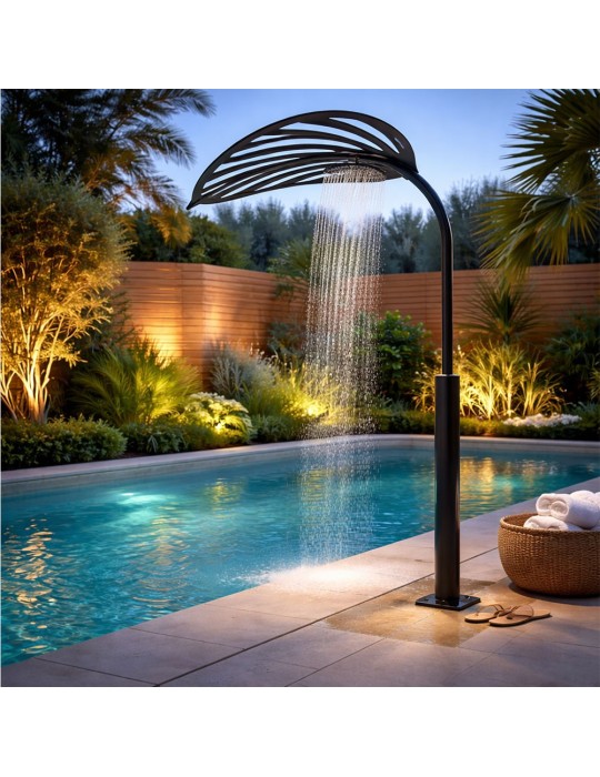 Sculpture métal - Lombrela Poussoir 1 feuille