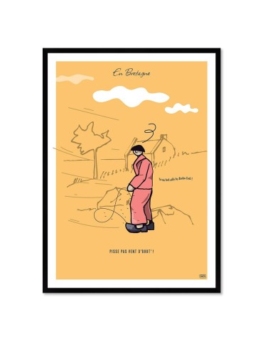 Vent d'bout – Poster affiche – image encadrée