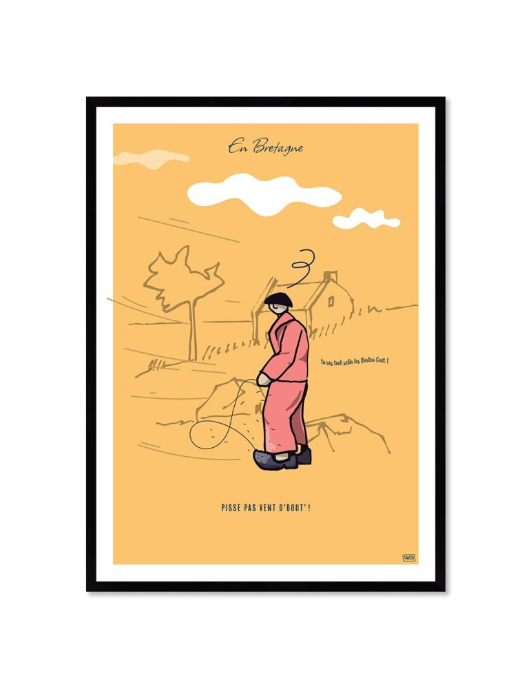 Vent d'bout – Poster affiche – image encadrée