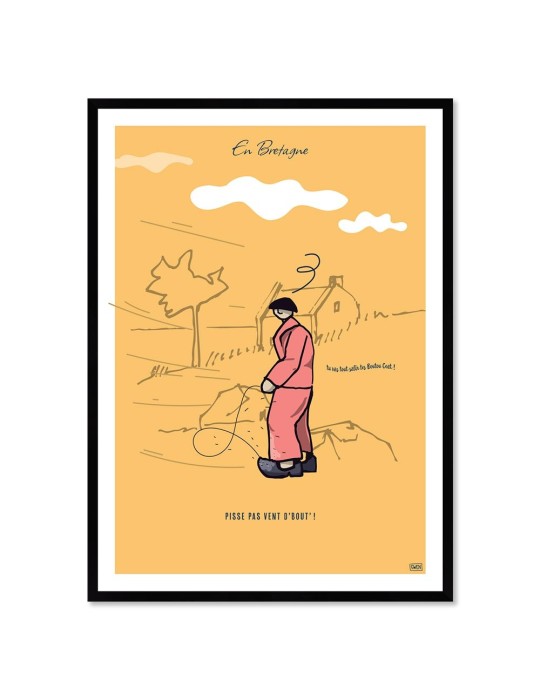 Vent d'bout – Poster affiche – image encadrée