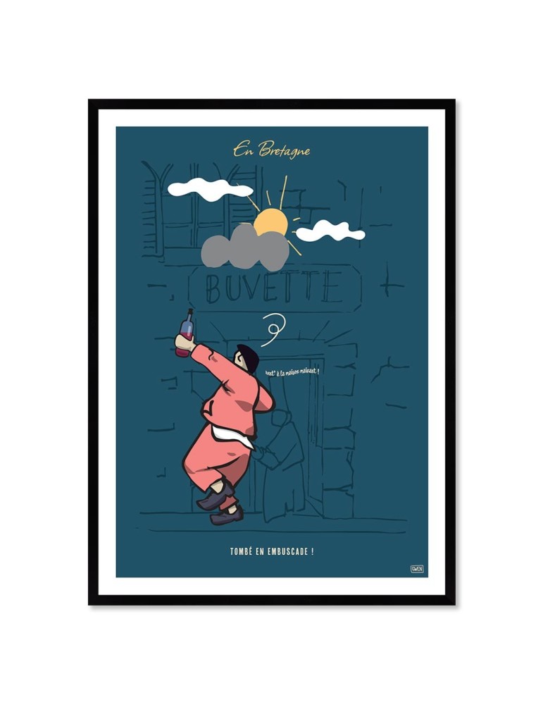 Buvette – Poster affiche – image encadrée