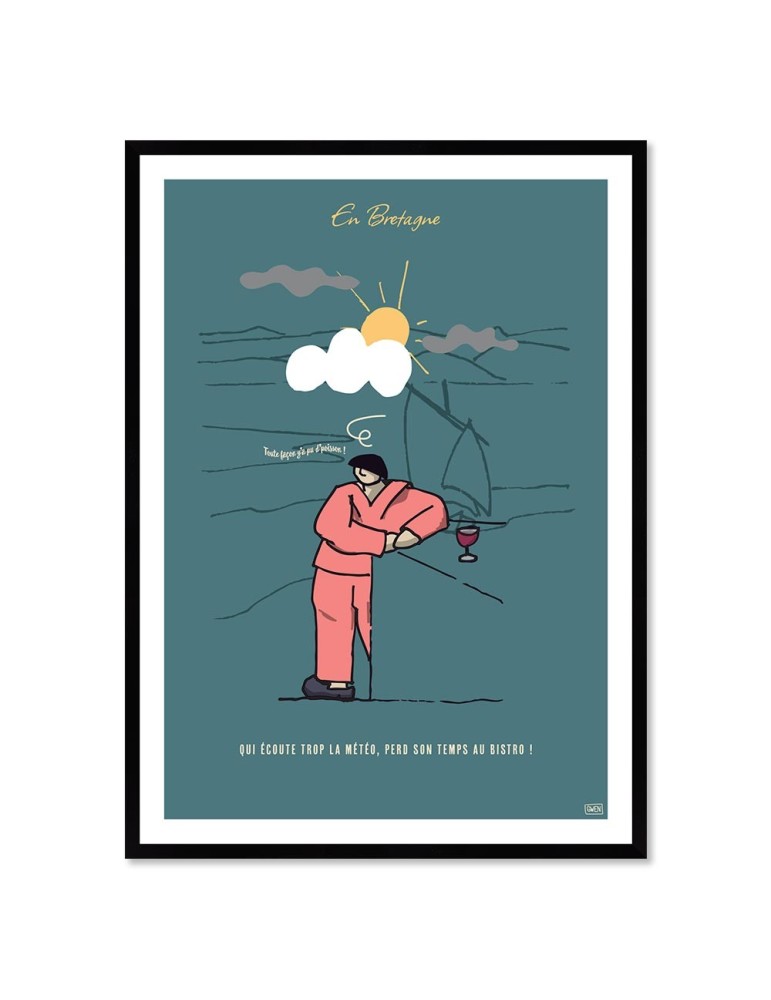 Météo – Poster affiche – image encadrée