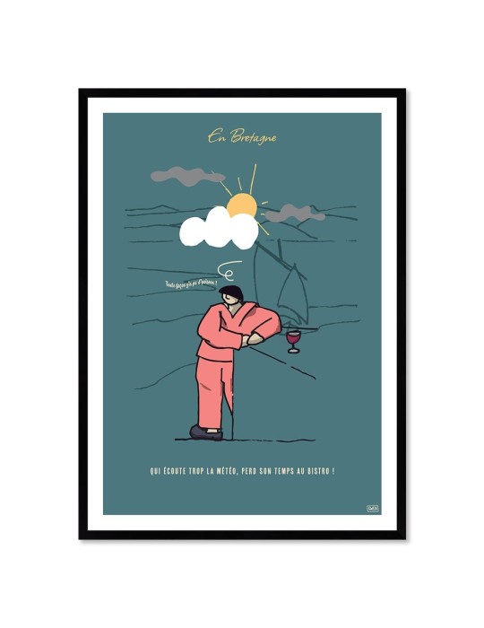 Météo – Poster affiche – image encadrée