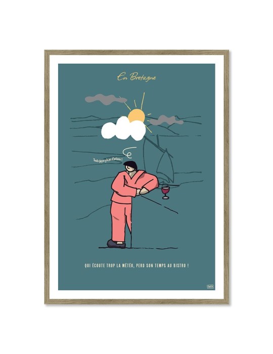 Météo – Poster affiche – image encadrée