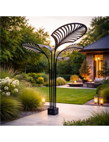 Sculpture métal avec LED - Lombrela Simple 2