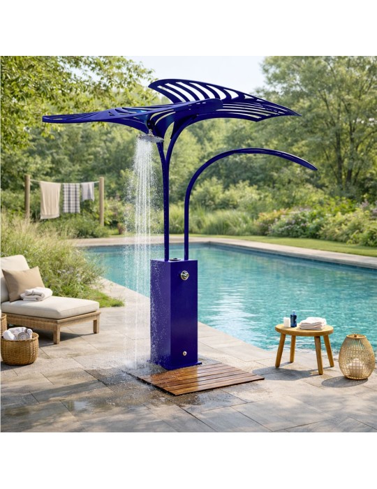 Sculpture métal avec LED - Lombrela Poussoir