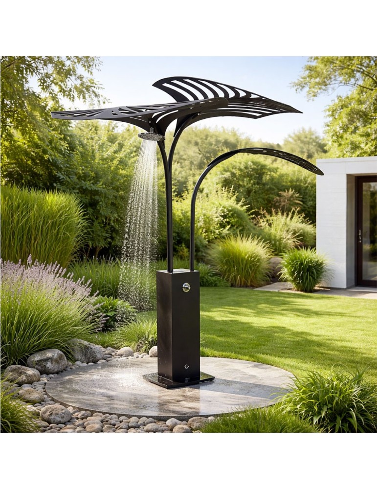 Sculpture métal avec LED - Lombrela Poussoir