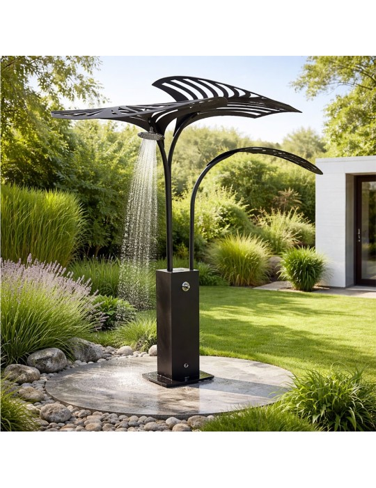 Sculpture métal avec LED - Lombrela Poussoir