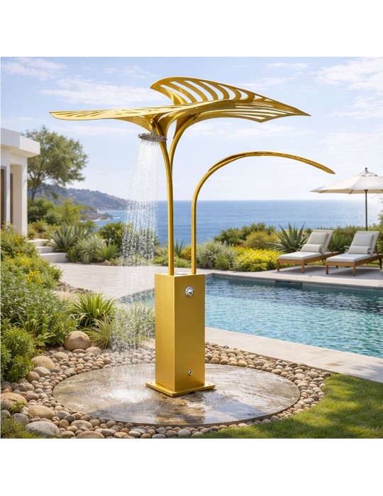 Sculpture métal avec LED - Lombrela Poussoir