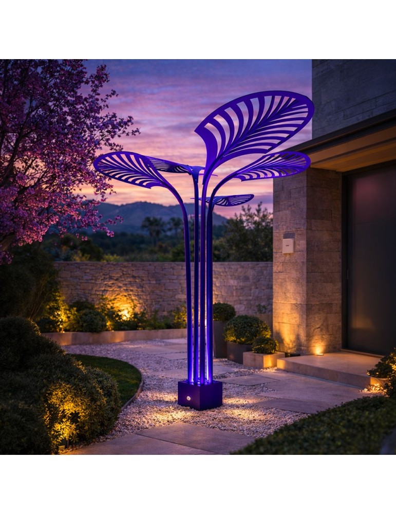 Sculpture métal avec LED - Lombrela Simple