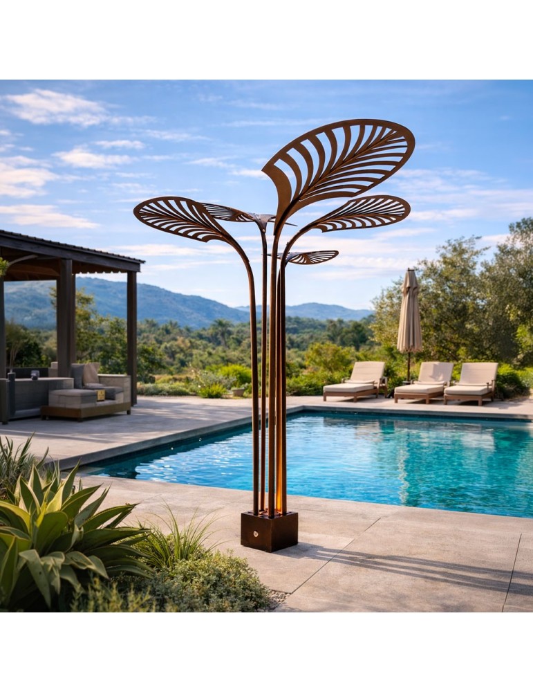 Sculpture métal avec LED - Lombrela Simple